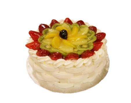 Eggless Vanilla Fruit Cake